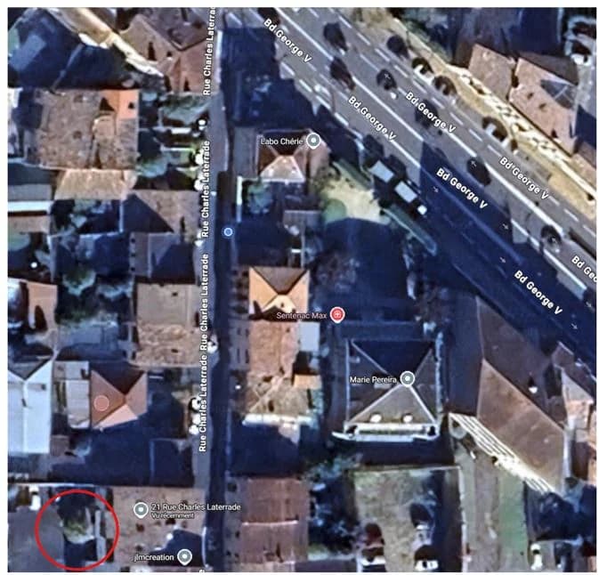 Détail du outdoor à 21 Rue Charles Laterrade, Talence