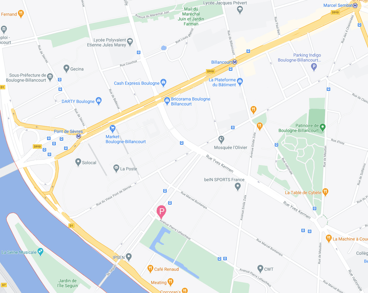 Location underground à 82 Avenue Pierre Lefaucheux, Boulogne-Billancourt