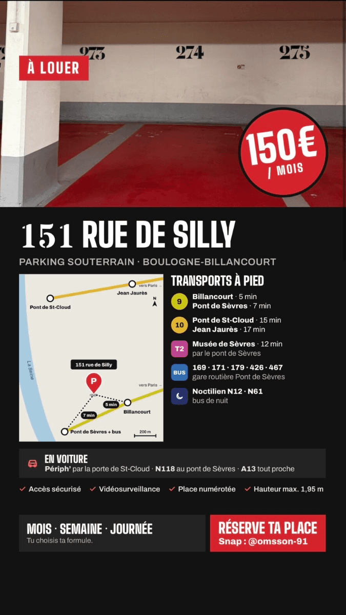 Détail du underground à 151 Rue de Silly, Boulogne-Billancourt